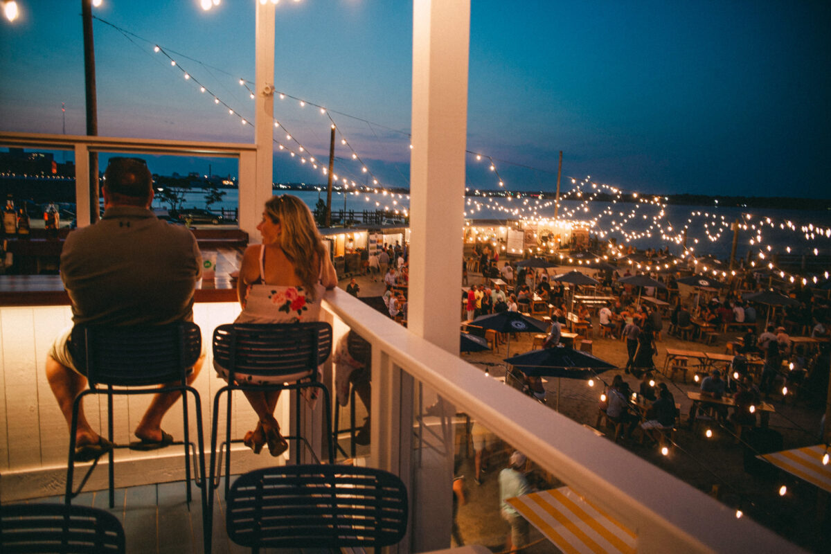 people dining al fresco at Cisco Brewers Kitchen & Bar